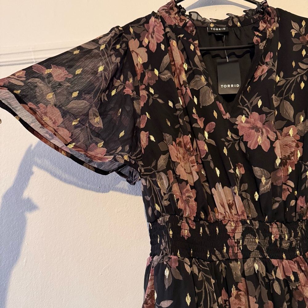 Torrid Floral Black Dress - Picture 12 of 15